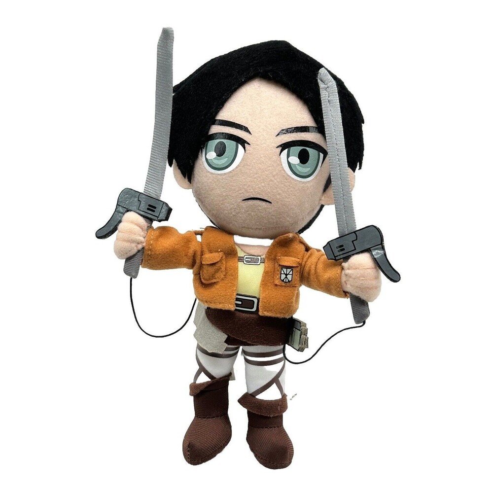 Attack On Titan Eren Yeager Jaeger Plush Toy Funimation 10” Japan Anime